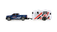 RC pick-up Die cast gegoten met caravan aanhangwagen 1 op 64 RTR 